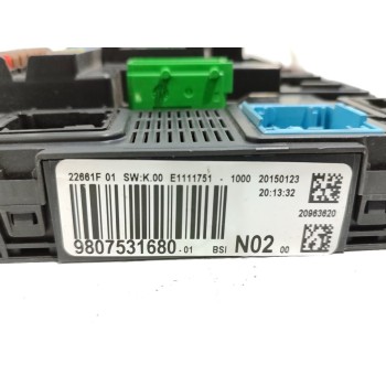 Recambio de modulo electronico para peugeot 208 access referencia OEM IAM 9807531680  