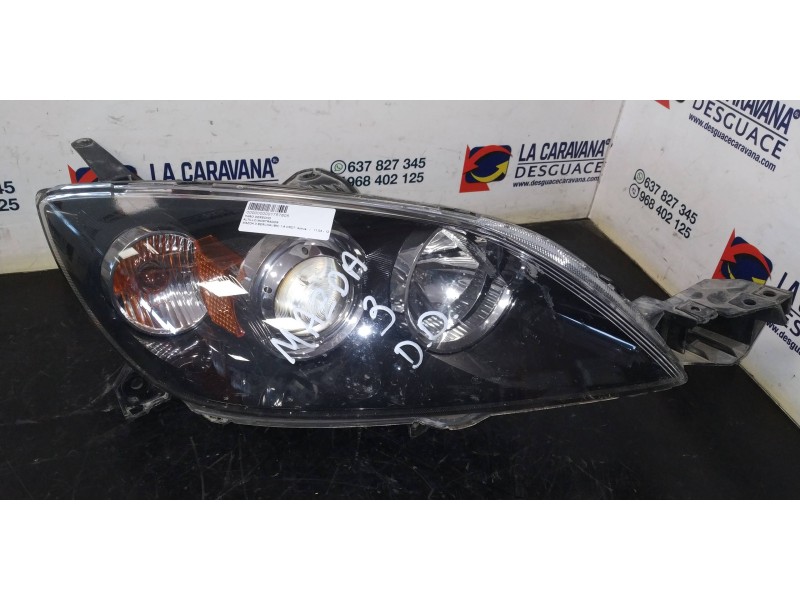 Recambio de faro derecho para mazda 3 berlina (bk) 1.6 crdt active referencia OEM IAM   