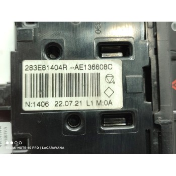 Recambio de warning para renault trafic furgón l1h1 2,8t referencia OEM IAM 283E81404R  