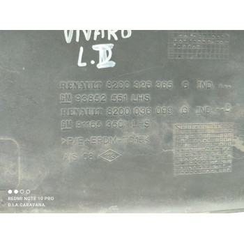 Recambio de moldura para opel vivaro furgón/combi (07.2006 =>) furgón 2.7t l1h1 referencia OEM IAM 8200326365G  