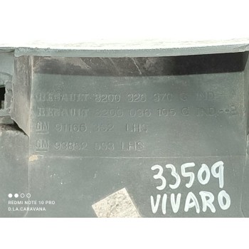 Recambio de moldura para opel vivaro furgón/combi (07.2006 =>) furgón 2.7t l1h1 referencia OEM IAM 8200326370G  