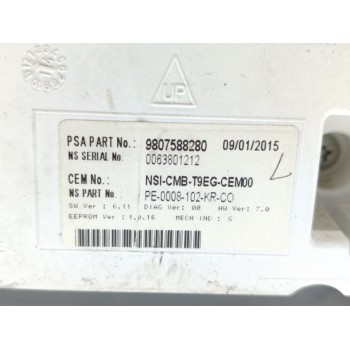 Recambio de cuadro instrumentos para peugeot 308 active referencia OEM IAM 9807588280  