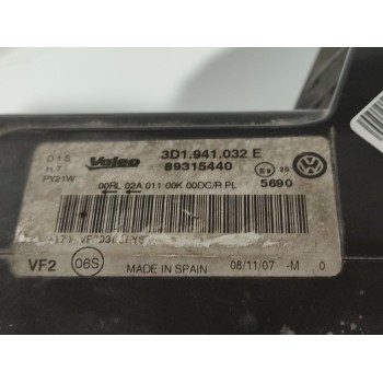 Recambio de faro derecho para volkswagen phaeton (3d3/3d7) tdi v6 4motion (4 asientos) referencia OEM IAM 3D1941032E  