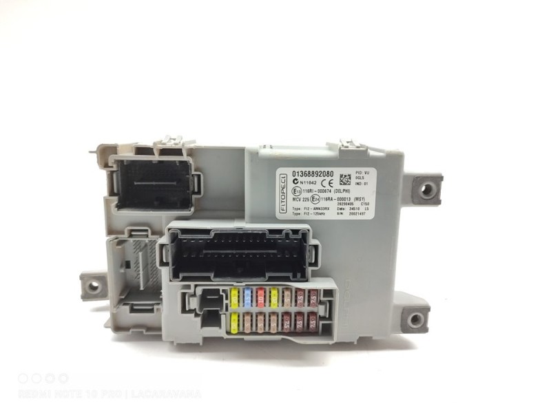 Recambio de caja reles / fusibles para peugeot bipper básico referencia OEM IAM 1368892080  