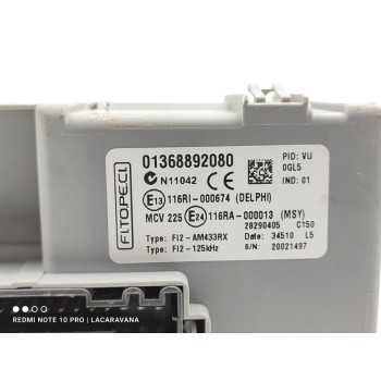 Recambio de caja reles / fusibles para peugeot bipper básico referencia OEM IAM 1368892080  
