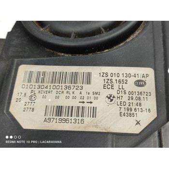 Recambio de faro izquierdo para bmw serie 5 gran turismo (f07) 530d referencia OEM IAM 63127262723  