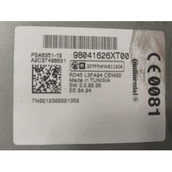 Recambio de sistema audio / radio cd para citroën c3 exclusive referencia OEM IAM 98041626XT  