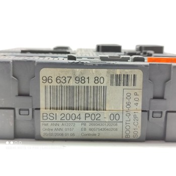 Recambio de caja reles / fusibles para peugeot 308 confort referencia OEM IAM 9663798180  