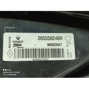 Recambio de piloto trasero izquierdo interior para renault megane iv berlina 5p experience referencia OEM IAM 265550248R  