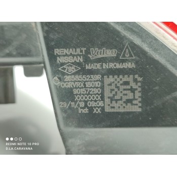 Recambio de piloto trasero izquierdo paragolpes para renault captur ii intens referencia OEM IAM 265855239R  