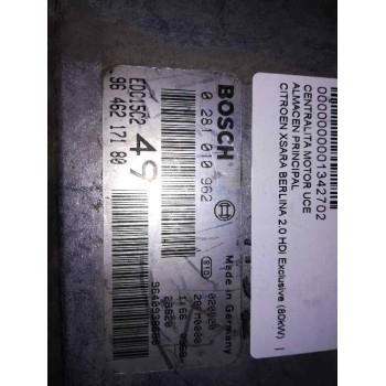 Recambio de centralita motor uce para citroën xsara berlina 2.0 hdi exclusive (80kw) referencia OEM IAM 9646217180  