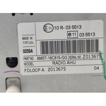 Recambio de sistema audio / radio cd para ford c-max trend referencia OEM IAM AM5T18C815GG  