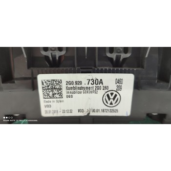 Recambio de cuadro instrumentos para volkswagen polo advance referencia OEM IAM 2G0920730A  