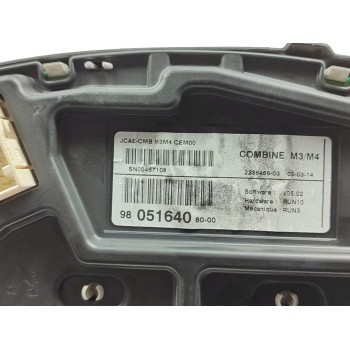 Recambio de cuadro instrumentos para citroën c-elysée seduction referencia OEM IAM 9805164080  