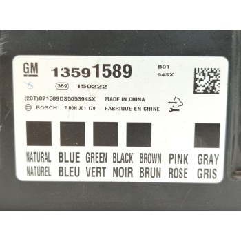 Recambio de modulo electronico para opel corsa e business referencia OEM IAM 13591589  