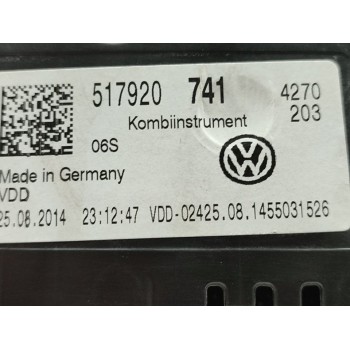 Recambio de cuadro instrumentos para volkswagen golf vii sportsvan advance bluemotion tech referencia OEM IAM 517920741  