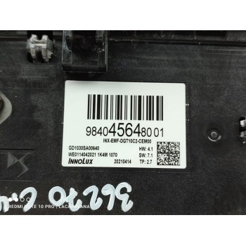 Recambio de pantalla multifuncion para citroën c4 berlina feel pack referencia OEM IAM 9840456480  