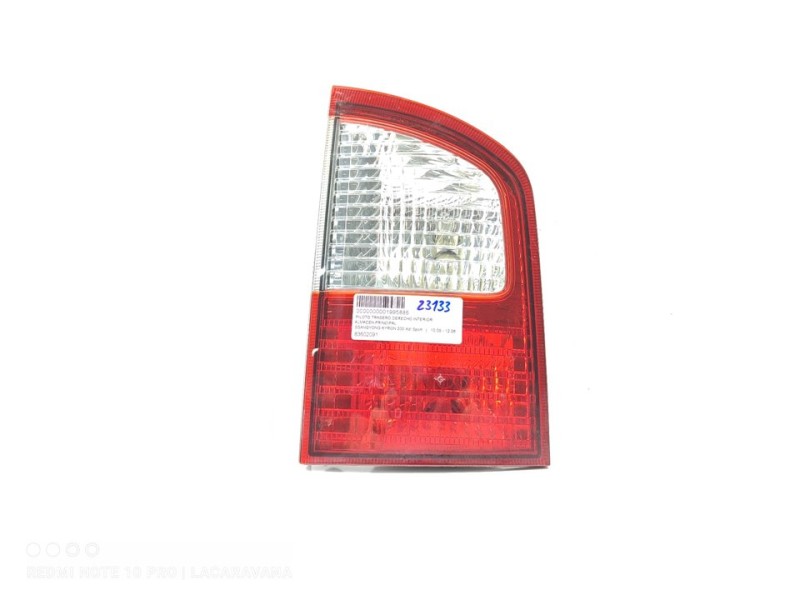 Recambio de piloto trasero derecho interior para ssangyong kyron 200 xdi sport referencia OEM IAM 83602091  