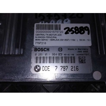 Recambio de centralita motor uce para bmw serie 1 berlina (e81/e87) 118d referencia OEM IAM 7797216  