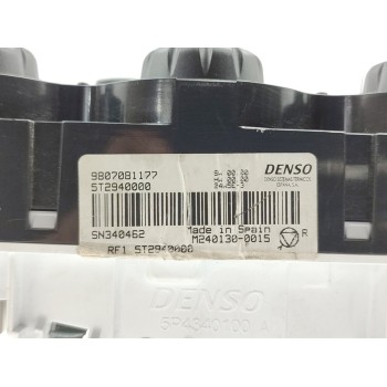 Recambio de mando calefaccion / aire acondicionado para citroën c-elysée seduction referencia OEM IAM 9807081177  