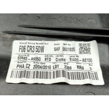 Recambio de elevalunas trasero derecho para hyundai i30 (gd) style referencia OEM IAM 9129300100  