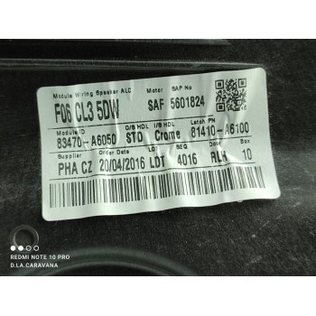 Recambio de elevalunas trasero izquierdo para hyundai i30 (gd) style referencia OEM IAM 83470A6050  