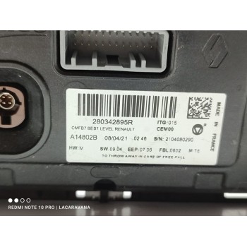 Recambio de pantalla multifuncion para renault captur ii intens referencia OEM IAM 280342895R  
