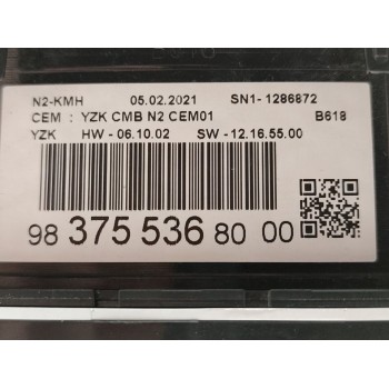 Recambio de cuadro instrumentos para citroën c3 live referencia OEM IAM 9837553680  