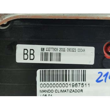 Recambio de mando climatizador para opel insignia sports tourer cosmo referencia OEM IAM 13277909  