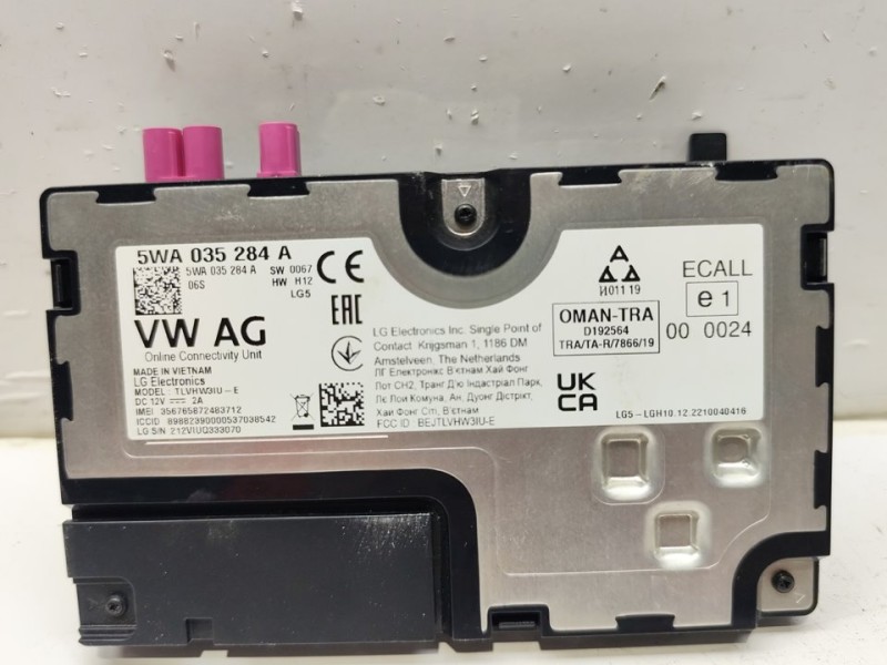 Recambio de modulo electronico para seat leon sportstourer (kl8) xcellence referencia OEM IAM 5WA035284A  