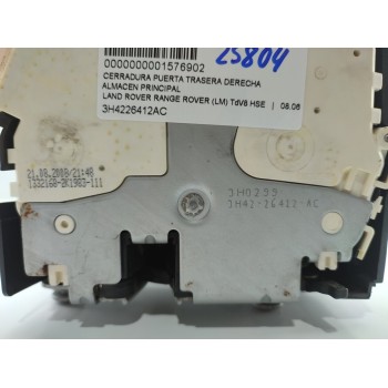 Recambio de cerradura puerta trasera derecha para land rover range rover (lm) tdv8 hse referencia OEM IAM 3H4226412AC  