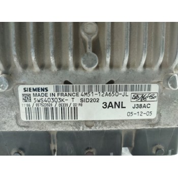 Recambio de centralita motor uce para ford focus berlina (cap) ambiente (d) referencia OEM IAM 4M5112A650JL  