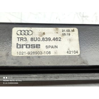 Recambio de elevalunas trasero derecho para audi q3 (8ug) attraction referencia OEM IAM 8U0839462  