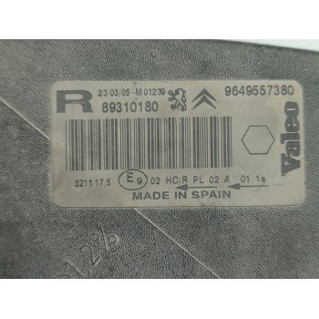 Recambio de faro derecho para citroën xsara picasso 2.0 hdi exclusive referencia OEM IAM 9649557380  