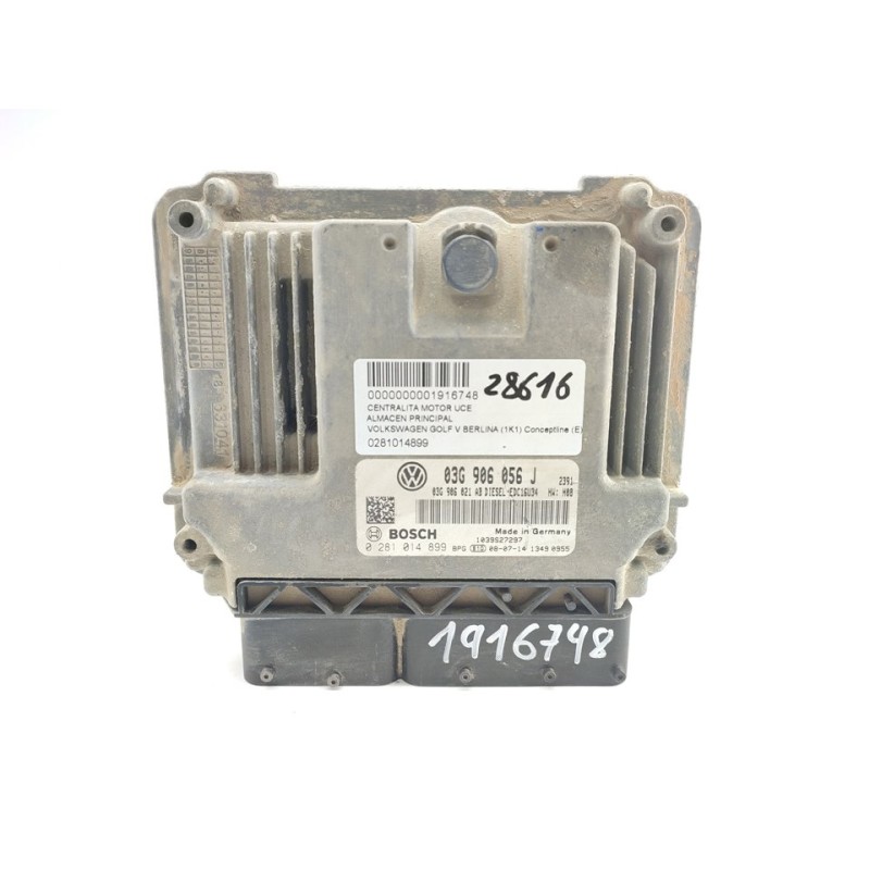 Recambio de centralita motor uce para volkswagen golf v berlina (1k1) conceptline (e) referencia OEM IAM 0281014899  