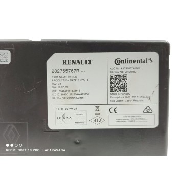 Recambio de modulo electronico para renault megane iv berlina 5p business referencia OEM IAM 282755767R  