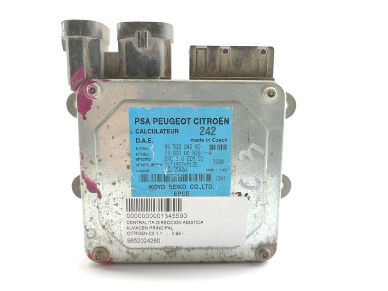 Recambio de centralita direccion para citroën c3 1.1 referencia OEM IAM 9652024280  