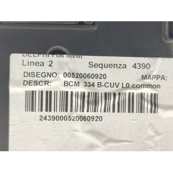 Recambio de modulo electronico para fiat 500 x (334) pop star referencia OEM IAM 520060920  
