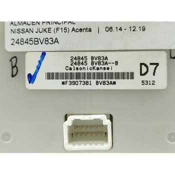 Recambio de mando climatizador para nissan juke (f15) acenta referencia OEM IAM 24845BV83A  
