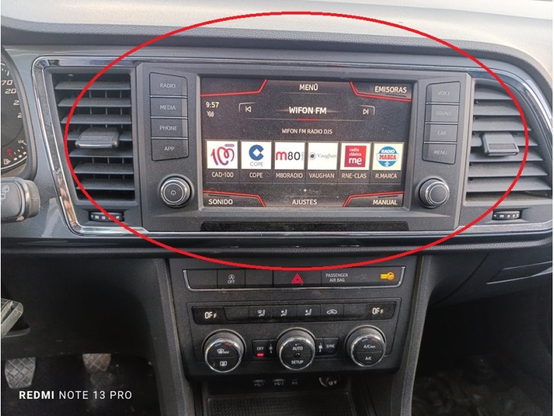 Recambio de pantalla multifuncion para seat ateca (kh7) style referencia OEM IAM 575919606A  