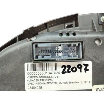 Recambio de cuadro instrumentos para opel insignia sports tourer selective referencia OEM IAM 23464928  