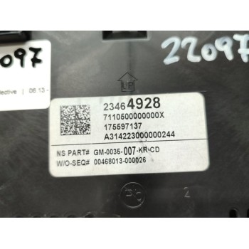 Recambio de cuadro instrumentos para opel insignia sports tourer selective referencia OEM IAM 23464928  