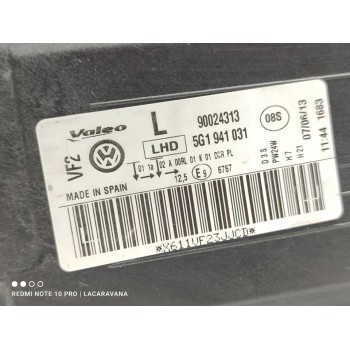 Recambio de faro izquierdo para volkswagen golf vii lim. sport by r-line bluemotion referencia OEM IAM 5G1941031  