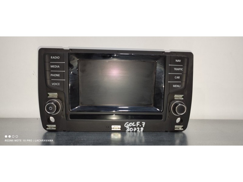 Recambio de pantalla multifuncion para volkswagen golf vii lim. advance bluemotion referencia OEM IAM 5G0919605D  