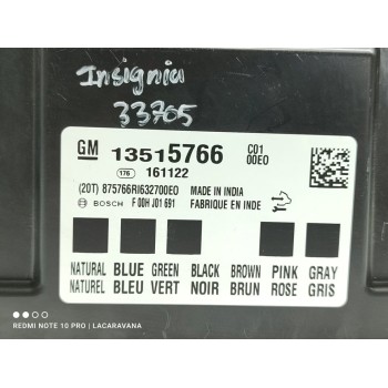 Recambio de modulo electronico para opel insignia berlina selective referencia OEM IAM 13515766  