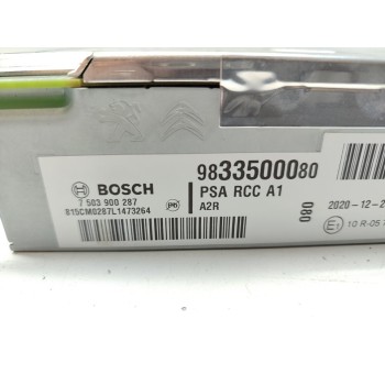 Recambio de sistema audio / radio cd para citroën berlingo furgón club m referencia OEM IAM 9833500080  