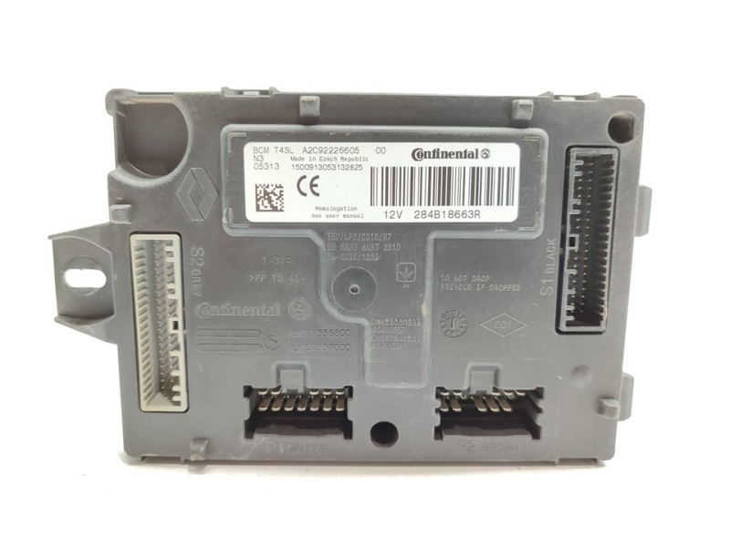 Recambio de modulo electronico para dacia dokker ambiance referencia OEM IAM 284B18663R  