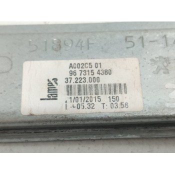Recambio de elevalunas delantero derecho para peugeot 208 access referencia OEM IAM 9674254380  