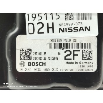 Recambio de centralita motor uce para nissan qashqai (j11) acenta referencia OEM IAM 0281035669  