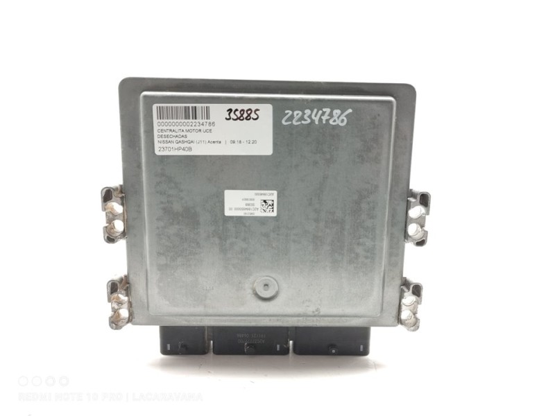 Recambio de centralita motor uce para nissan qashqai (j11) acenta referencia OEM IAM 23701HP40B  